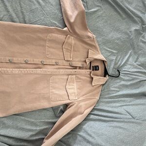 H&M Beige Button-Up Shirt